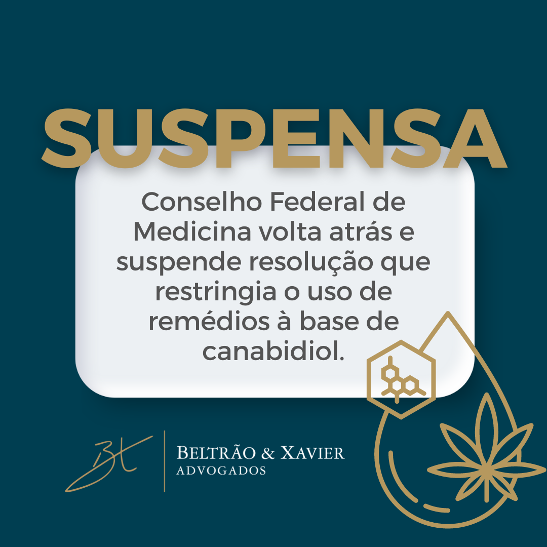 CFM Suspende Resoluo que Restringia Uso de Medicamentos  Base de Canabidiol